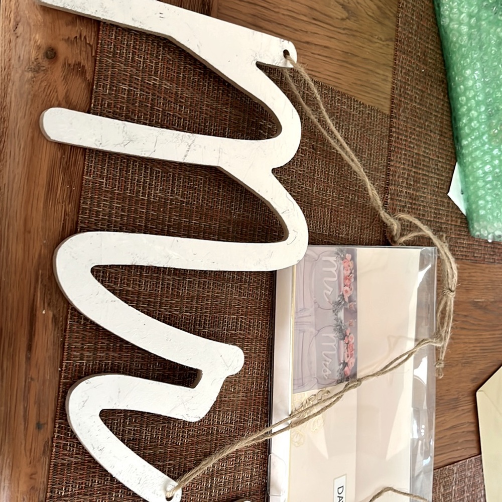 Was going to use at wedding but didn’t have a place for it.